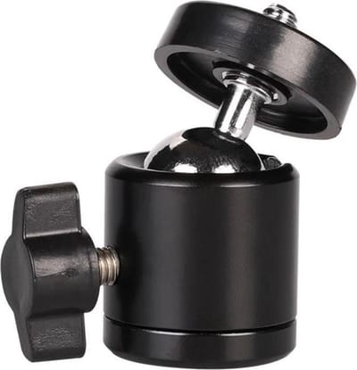 mini ball head - Balhoofd - 360 Graden Ball Head Statief - Mini Balhoofd - 360 ° Draaigreep horizontaal voor Smartphone Statief Camerastatief - 1/4 Hot Shoe Statief Camera Hoofd Bal - Statiefkop van HiCHiCO