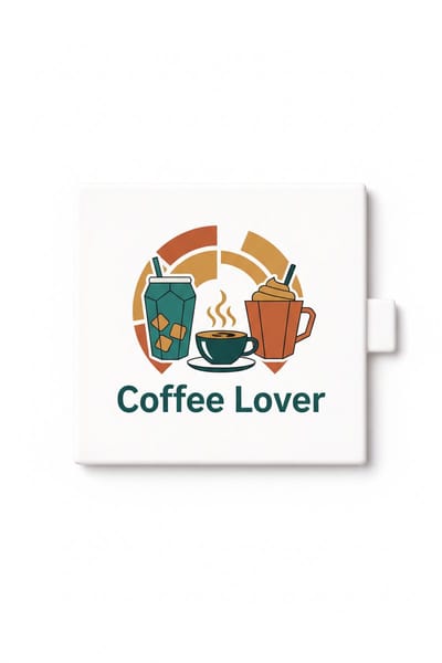 Coffee Lover Keramische Tegel – Gezellige Koffiekop Illustratie Wanddecoratie Cadeau voor Koffiefans