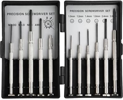 11-in-1 fijnmechanische schroevendraaierset met schroevenverwijderaar en pincet voor nauwkeurig werk