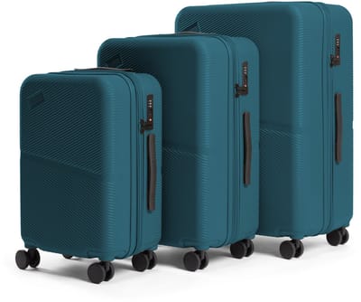 AttitudeZ Crossline Reiskoffer Set Teal - TSA slot