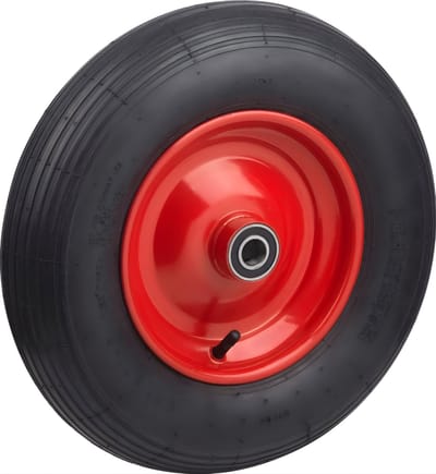 YOR® Kruiwagenwiel - Kruiwagenwiel Anti Lek - Kruiwagens - Rood - 9cm x 40cm x 40cm