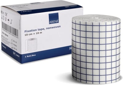 Abena Fixatie Pleister op Rol - Elastische Fixatie Tape - 1 Rol - Ademend en Huidvriendelijke Wondverzorging - 10 cm x 10 meter