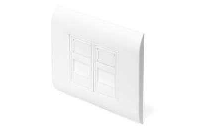 Digitus DN-93802 Keystone houder 2-voudig Wit
