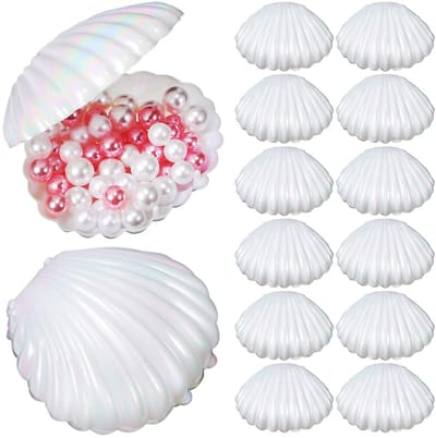 Dailygoody - Schelpenbox - Sieradenhouder - Creatief ontwerp - 15 stuks - Geschenketui - Geschikt voor feestjes, bruiloften, cadeaus