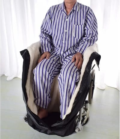 Premium rolstoelhoes - Rolstoelhoes met bont fleece - waterdicht deken voetenzak - Rolstoelkussen - Scootmobiel beenwarmer senioren - Rolstoel Deken - Rolstoel - Voetenzak