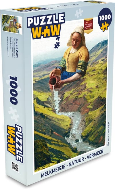 Puzzel Melkmeisje - Natuur - Vermeer - Legpuzzel - Puzzel 1000 stukjes volwassenen
