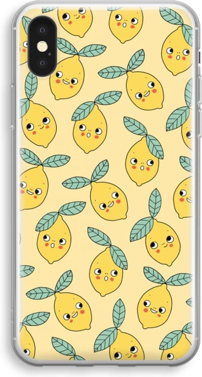 Case Company® - Hoesje geschikt voor iPhone XS hoesje - Citroenen - Soft Cover Telefoonhoesje - Bescherming aan alle Kanten en Schermrand