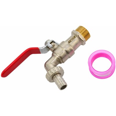 AWTOOLS - Buitenkraan - Messing Nikkel - 3/4" - Weerbestendig