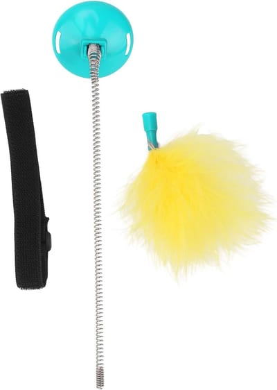 Kattenhalsband voor meer activiteit en plezier, lichtblauw, comfortabel en verstelbaar, 23 x 10 x 5 cm