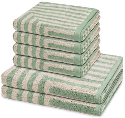 Ross Sonstiges 4 X handdoek 2 X douchehanddoek - in set 6 pack Grafik