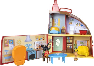 Speelhuis met Flop Figuren - Twee Verdiepingen en Accessoires voor Rollenspellen