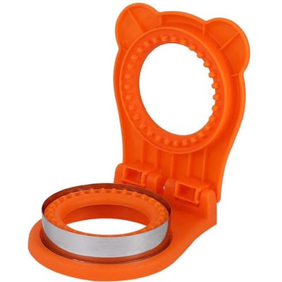 Sandwich Cutter Sealer Voor DIY Sandwiches Tool Geweldig voor Ontbijt Sandwich Maker Cake Bakgereedschap oranje