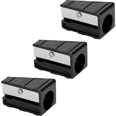 3 stuks Draagbare Mini Biljart Keu Tip Trimmer Shaper Tapper Reparatiegereedschap Accessoire (Zwart)