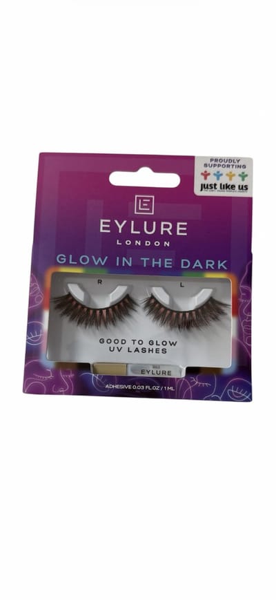 Eylure London wimpers Glow In The Dark Good to Glow UV Lashes + lijm