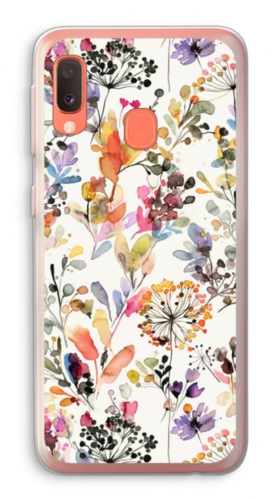 Case Company® - Hoesje geschikt voor Samsung Galaxy A20e hoesje - Wilde grassen - Soft Cover Telefoonhoesje - Bescherming aan alle Kanten en Schermrand