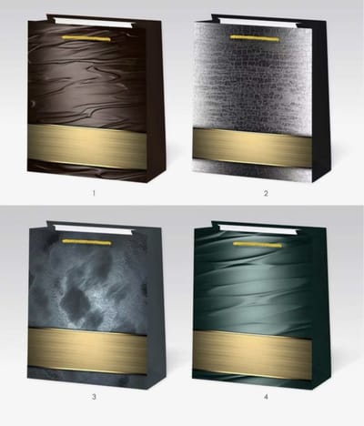 8 x Luxe papieren cadeautassen - 23*18*8cm – Stevig & Herbruikbaar – Verschillende Kleuren en Prints – Cadeau & Geschenktas
