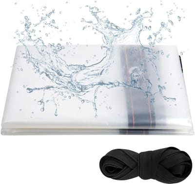 Dailygoods- Afdekzeil Waterdicht - Geweven Zeil 110 g/M² - 2 m X 2 m - Scheurbestendig - Duurzaam PVC - Met Ogen en Bindtouw - Tarp