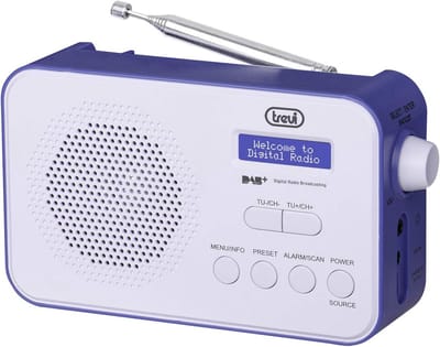 Draagbare DAB/DAB+ Radio met Oplaadbare Batterij en Wekkerfunctie