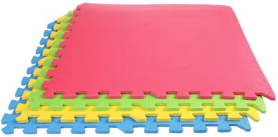 Merco - Fitness vloer - puzzelmat- Eva geluidsdempend - mat - mix kleuren