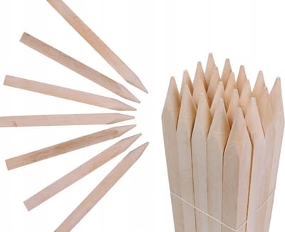 Vierkante houten palen voor je schutting/tuin - 50 stuks van 30 cm