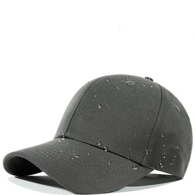 Casquette de Golf Baseball Imperméable Coupe-vent Respirante UPF50+ Casquettes d'extérieur pour Femmes Sport Chapeau de Pluie Réglable (Dark Grey,58-59   L XL) gris foncé