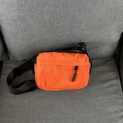 Sac à bandoulière simple et décontracté, Large bandoulière, Sac messager grande capacité, Nouveau pour hommes et femmes Orange multicolore