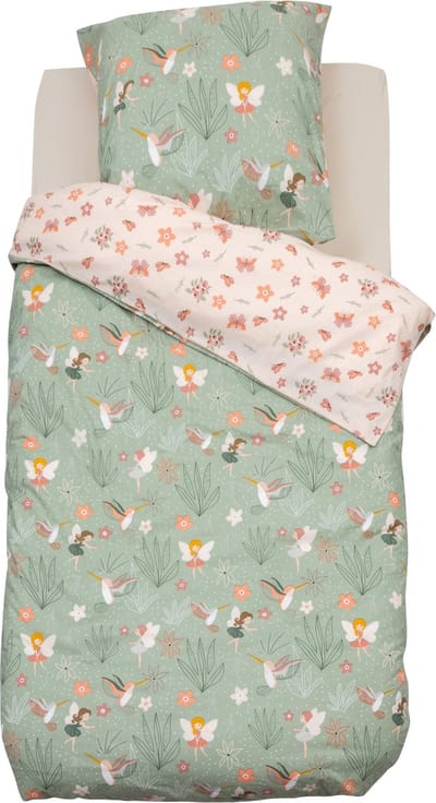 Atmosphera Kids Dekbedovertrek set met 1 kussensloop 140x200cm/65x65cm - Fee