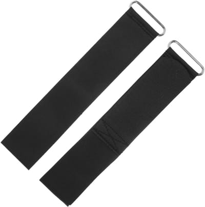 Universele Pedal Loops voor Roeimachines, Verstelbare Voetband met Elastische Snelsluiting voor Kracht- en Uithoudingsvermogen Training Thuis, Zwart - Ideaal voor Fitness en Sport