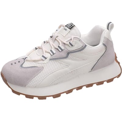 Forrest Gump Schoenen Dames Lente Nieuwe Dikke Zool Kleine Mesh Sport Ademend Casual Alles-match Oude Schoenen 40