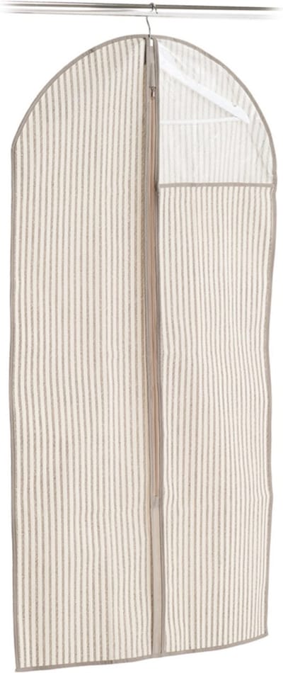 Zeller Kledinghoes - Beige - Polyester/kunststof - 60 x 120 cm - ritssluiting - met venster
