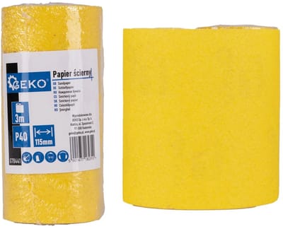 GEKO Schuurpapier op rol - 115 mm x 3 m - P40 korrel - 1 stuk