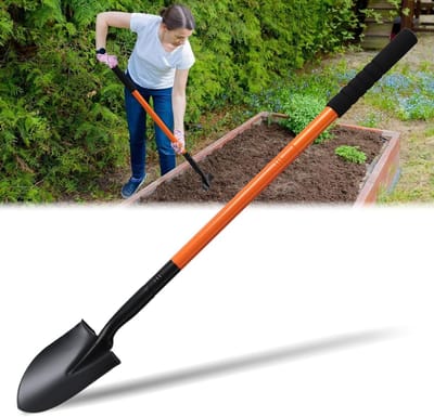 Tuinschep met Lange Handgreep voor Efficiënt Graven en Tuinieren - Ideaal voor Bloemen en Groenten