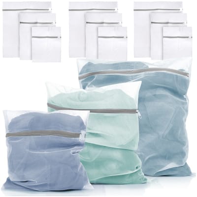Mesh Waszak 12 stuks - Waszakjes - Waszakken voor Wasmachine - Herbruikbaar