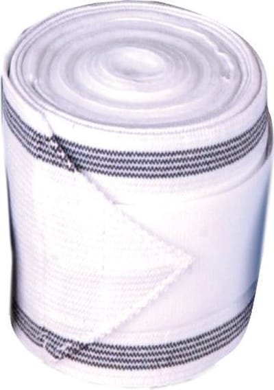 HKM Combi-bandages elastisch-fleece - wit - set van 4