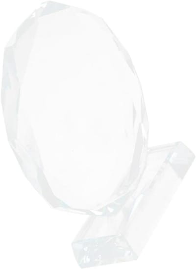 Kristallen Trofee - Prijsbeker Glas - Sportwedstrijd Prijs - Elegante Uitstraling - 13.5 cm - Transparant