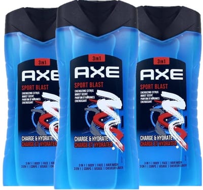 Axe 3in1 Douchegel - Sport Blast - 3 x 250 ml