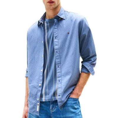 Overhemd Lange Mouw Tommy Hilfiger Linen Blend-precious