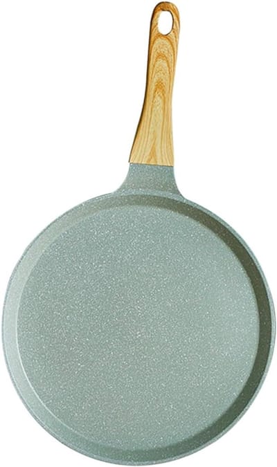 Koekenpan met 4 holtes - Ontbijtpan Omeletpan - Eieren Bakken - Antiaanbaklaag - 38x20x3 cm - Zwart