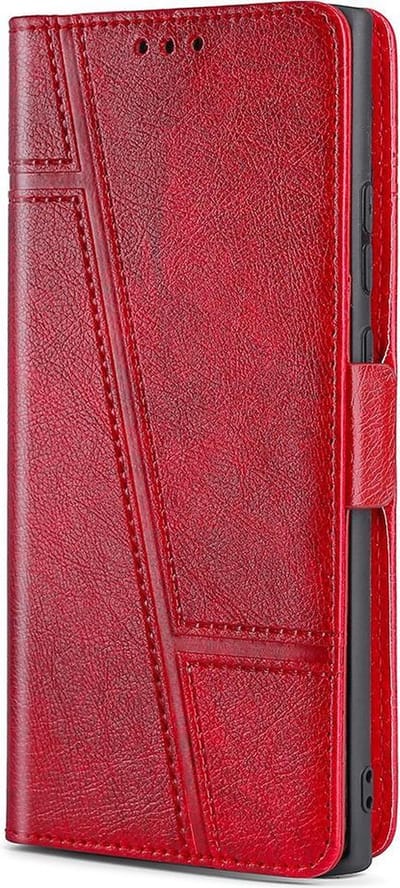 Hoesje geschikt voor iPhone 8 - Bookcase - Pasjeshouder - Portemonnee - Patroon - Kunstleer - Rood