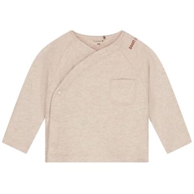 Prénatal newborn overslagshirt Light Sand Melange 44 unisex