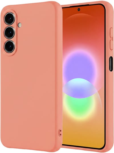 Hoesje - Geschikt voor Samsung Galaxy A27 - Sterk & Shockproof - Hoes Cover - Siliconen Case - Perzik