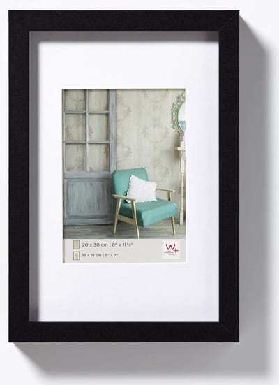 Schuine Passe-Partout - 20 x 30 cm - met Standaard - voor Portret- en Landschapsophanging