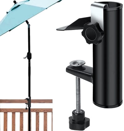 Unyqoos ® Innovatieve Parasolhouder voor Balkon en Terras - Ruimtebesparende Oplossing voor Buiten