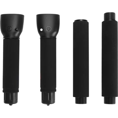 Manette de jeu VR Noire 3 en 1 Signal stable Sensation de main confortable Poignée d'extension de jeu VR pour Meta