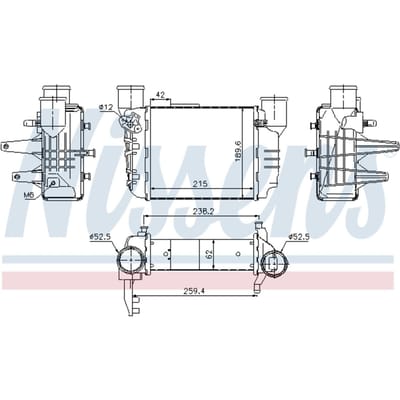 Intercooler NISSENS 96709