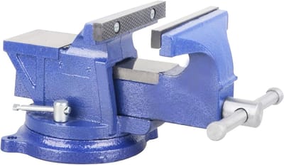 Zware 6'' Bankvise met 360 Graden Draaibare Basis, Ideaal voor Klussen en Metalenbewerking
