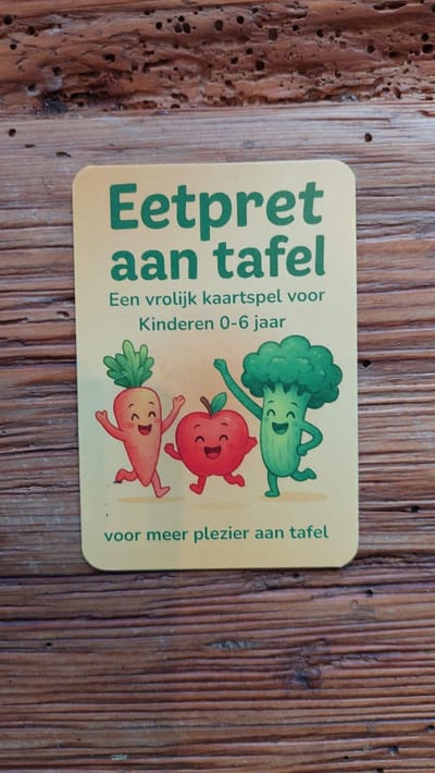 Eetpret – Educatief kaartspel – Eetpret aan Tafel – 2–6 jaar – Meer rust aan tafel