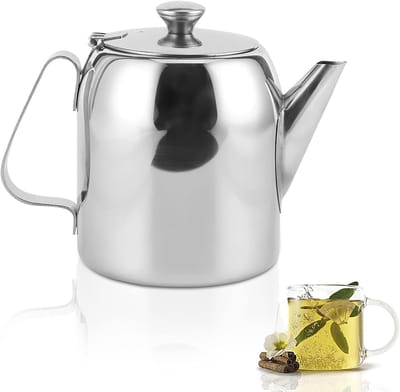 Allecto Plus - Roestvrijstalen theepot koffiepot 500 ml Zilverkleurig