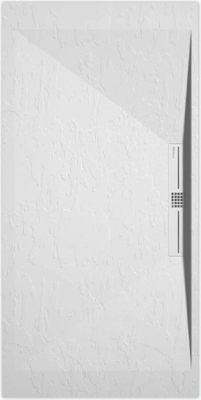 Sanifun douchebak Stone Side White Slate 1300 x 900 P