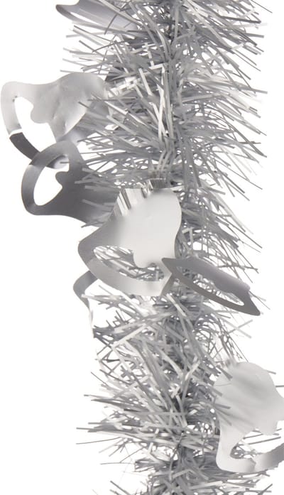 Arte R lametta kerstslinger - zilver - folie - 200 x 12 cm